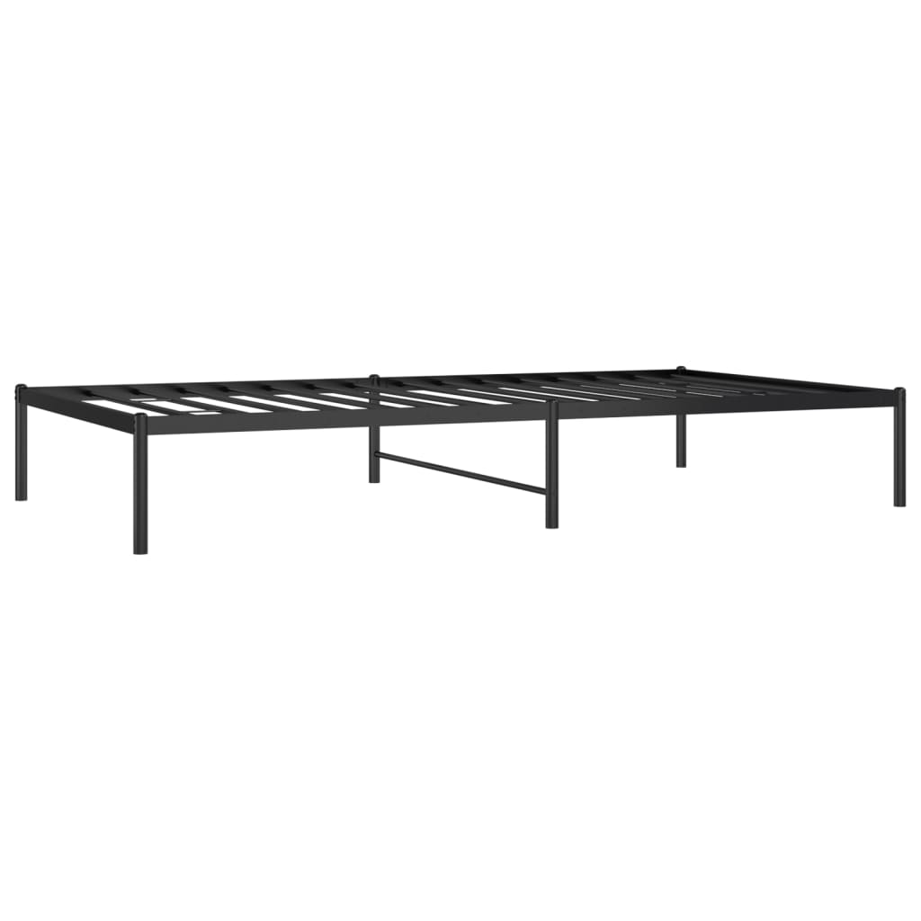 Metalni okvir za krevet crni 107x203 cm