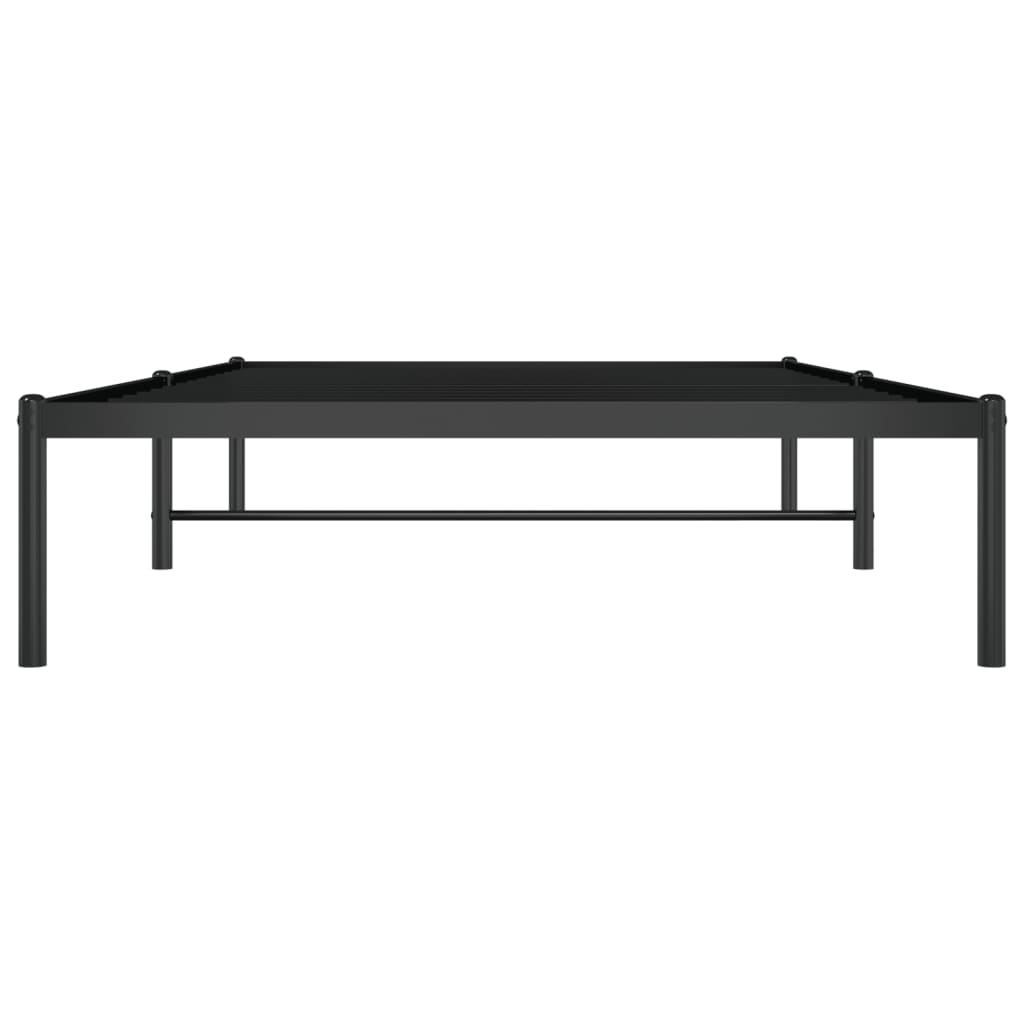 Metalni okvir za krevet crni 107x203 cm
