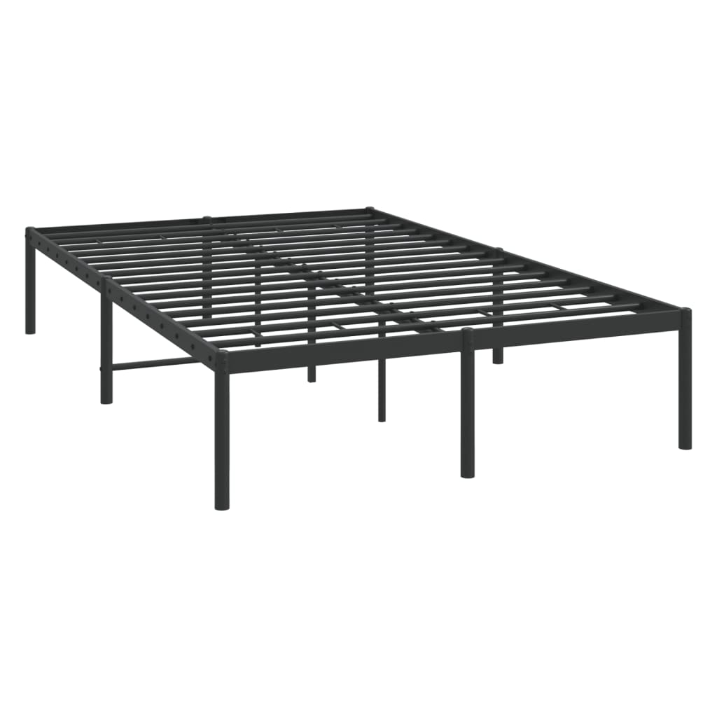 Metalni okvir za krevet crni 120 x 190 cm