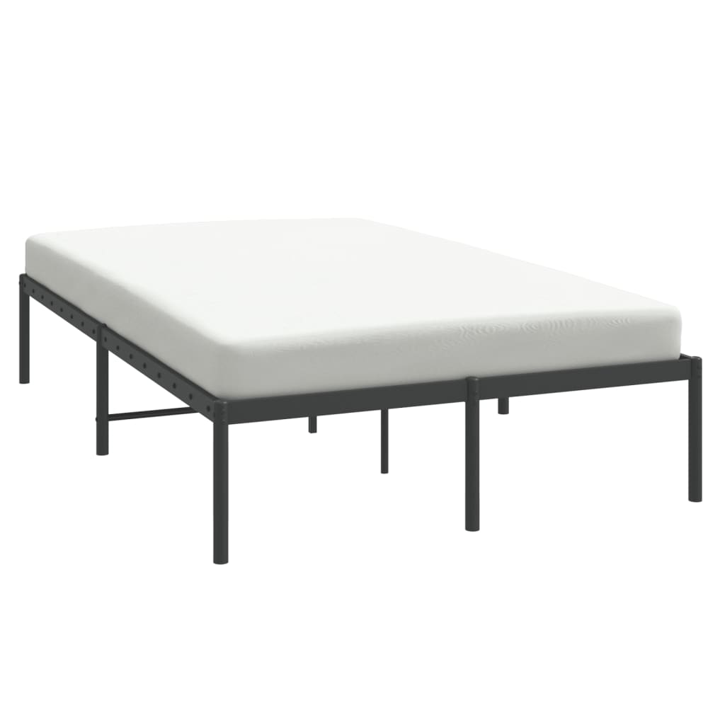 Metalni okvir za krevet crni 120 x 190 cm