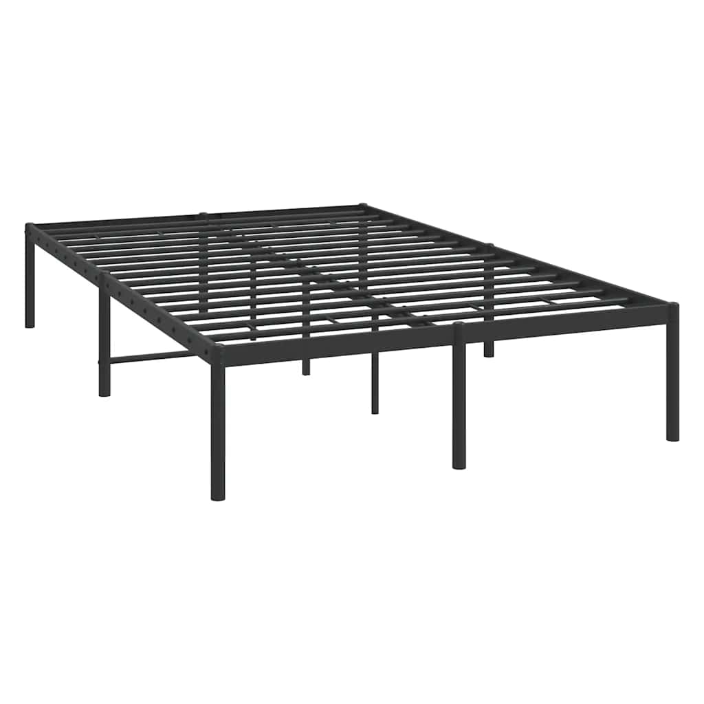 Metalni okvir za krevet crni 135x190 cm