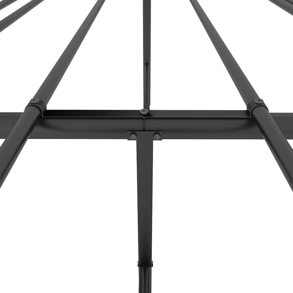 Metalni okvir za krevet crni 193x203 cm