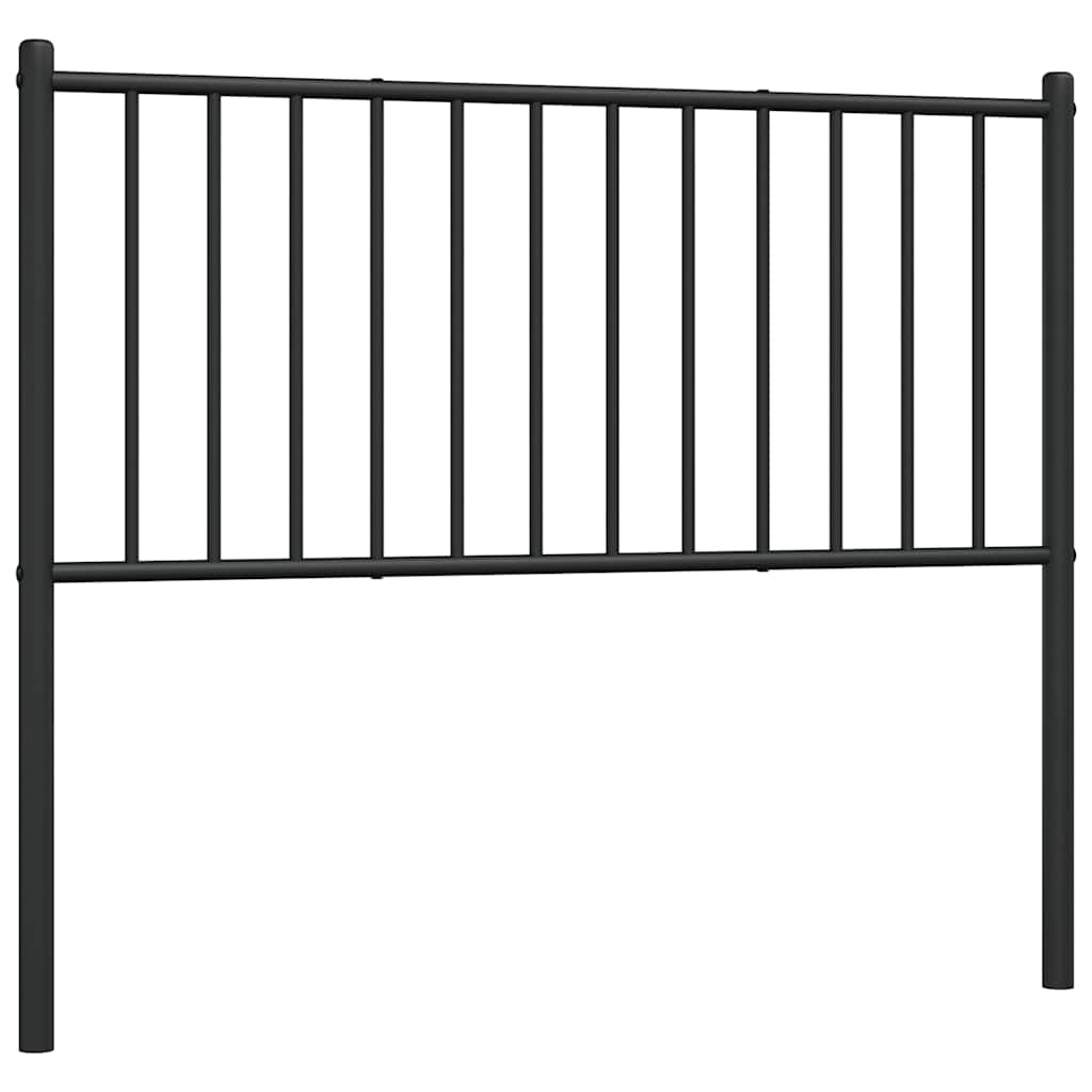Metalno zamjensko uzglavlje crno 100 cm