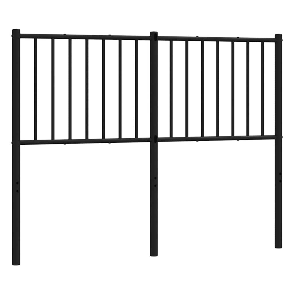 Metalno zamjensko uzglavlje crno 120 cm