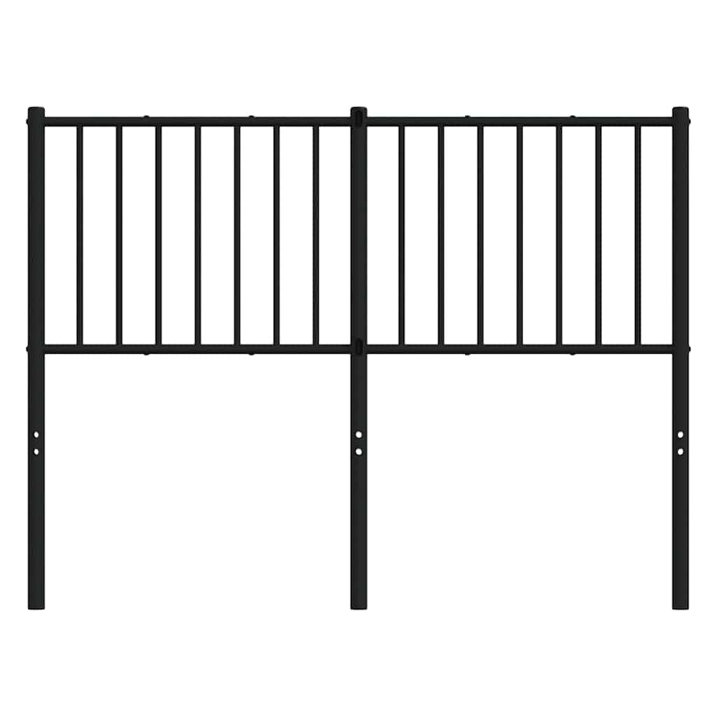 Metalno zamjensko uzglavlje crno 120 cm
