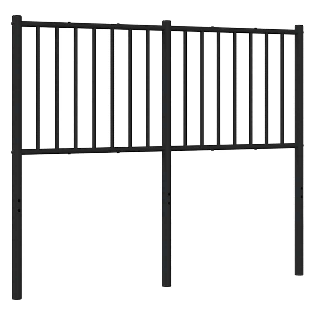 Metalno zamjensko uzglavlje crno 120 cm