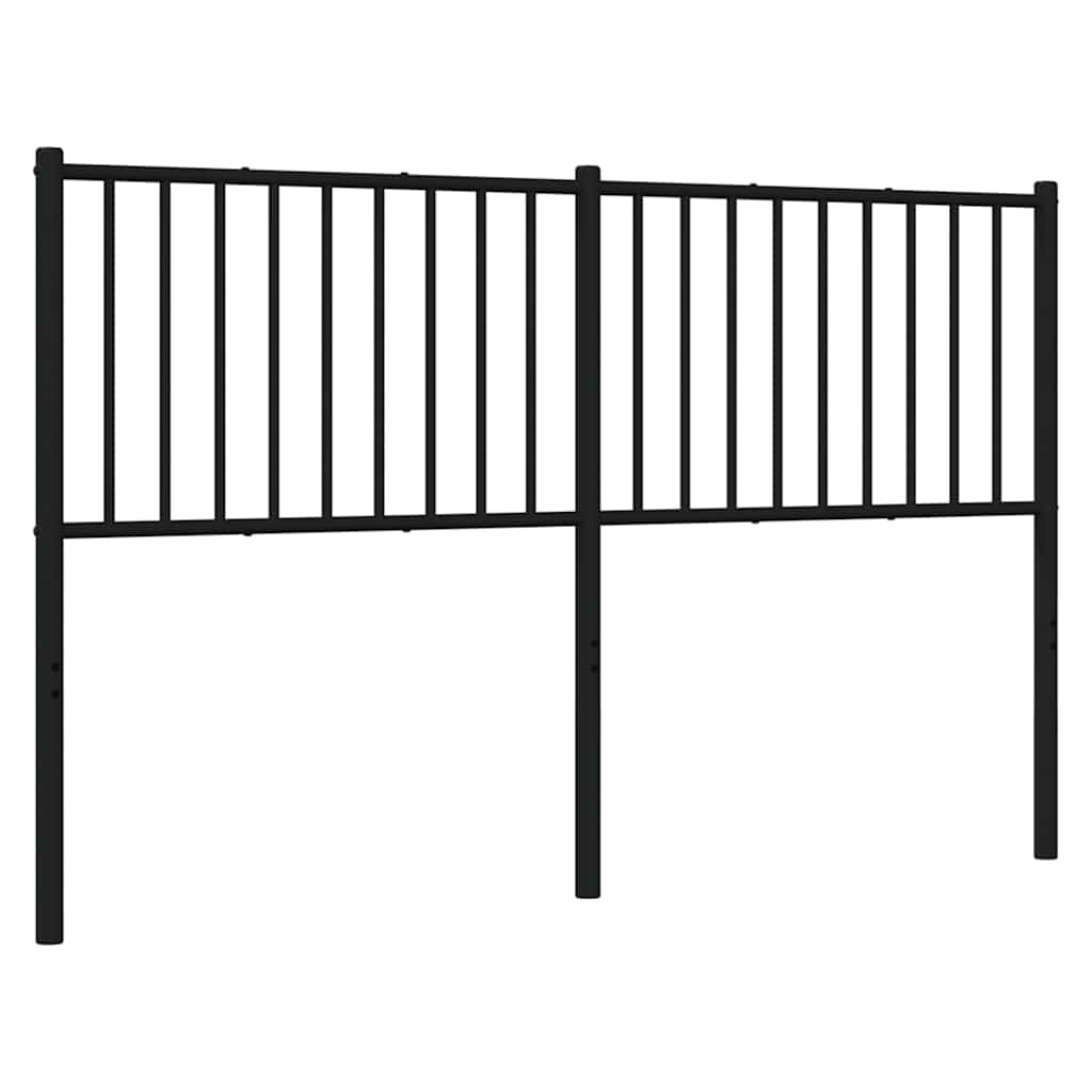 Metalno zamjensko uzglavlje crno 160 cm