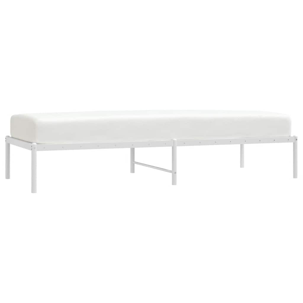 Metalni okvir za krevet bijeli 75x190 cm