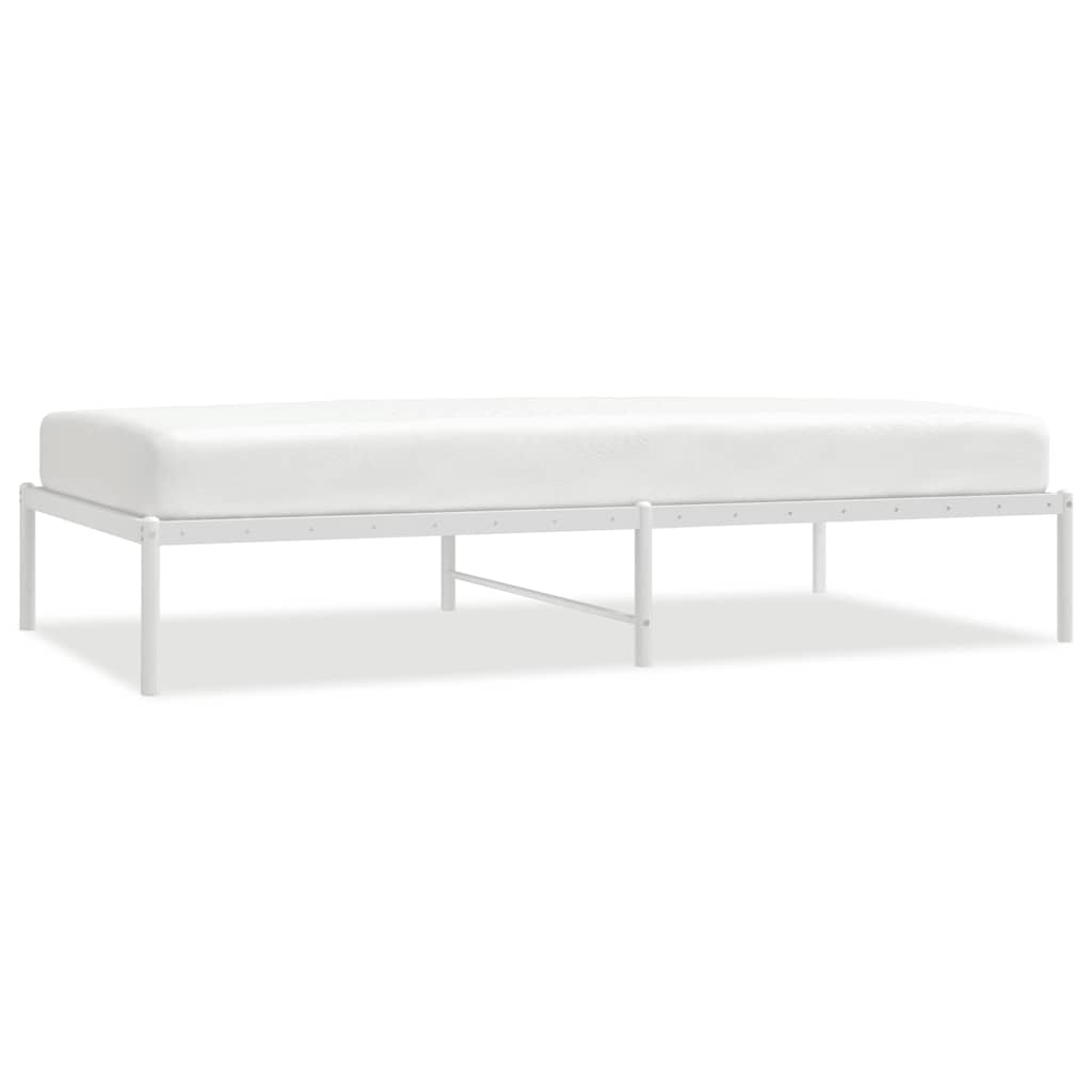 Metalni okvir za krevet bijeli 100x190 cm
