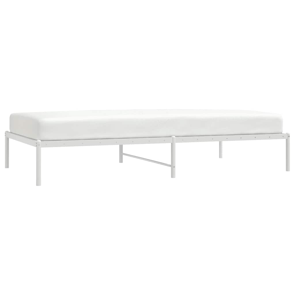 Metalni okvir za krevet bijeli 107x203 cm