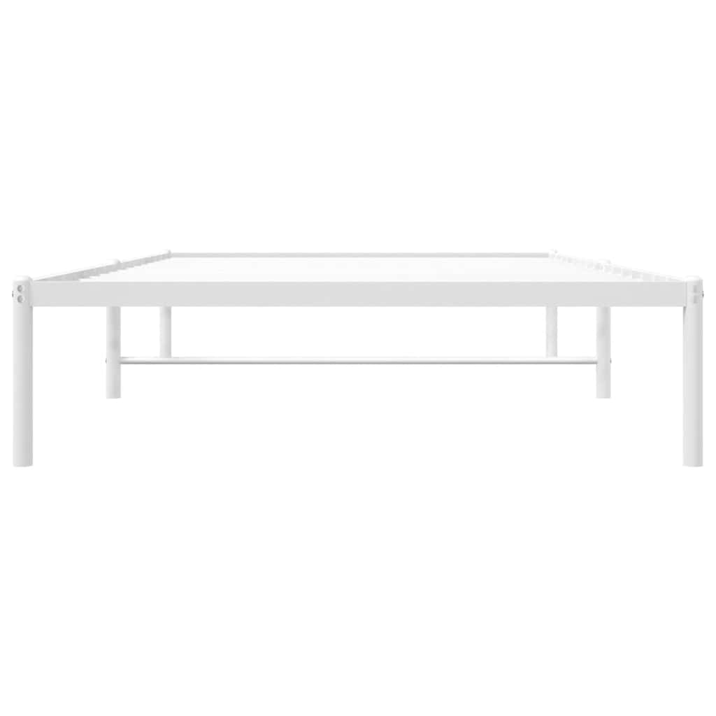 Metalni okvir za krevet bijeli 107x203 cm