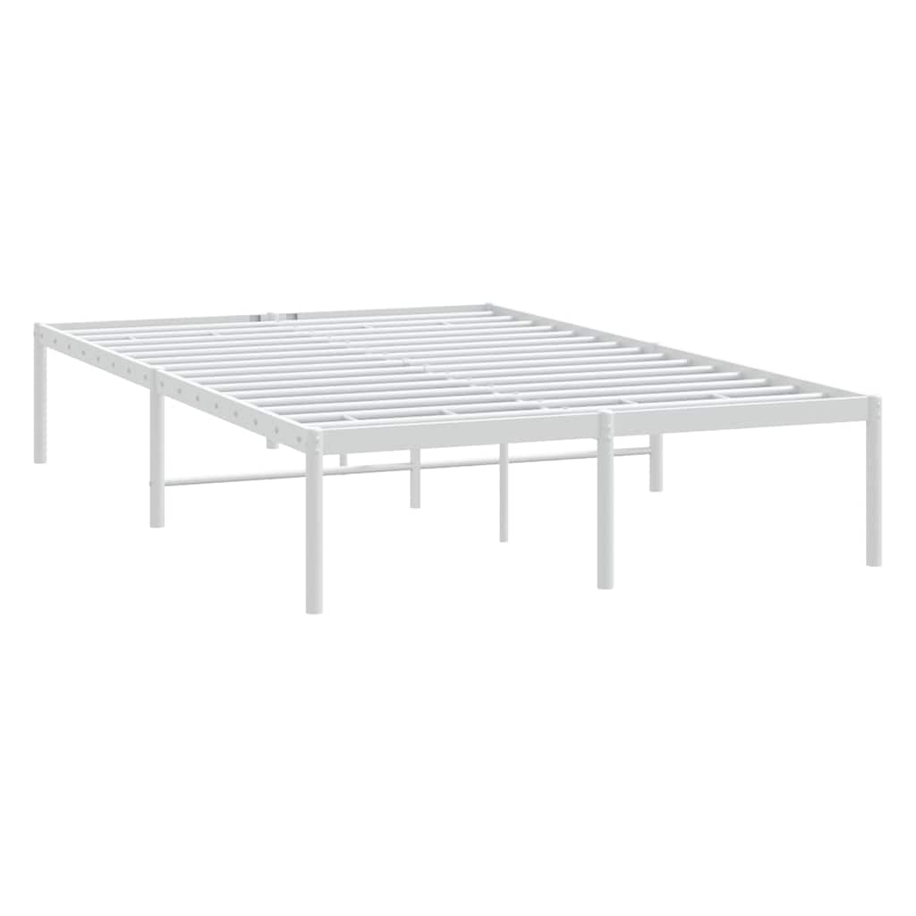 Metalni okvir za krevet bijeli 120 x 190 cm