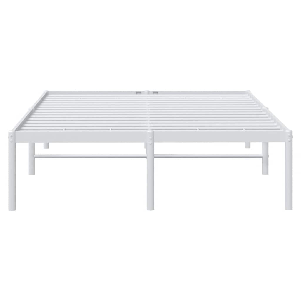 Metalni okvir za krevet bijeli 120 x 190 cm
