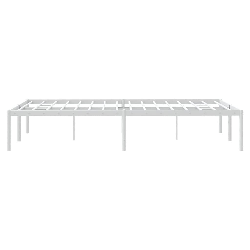 Metalni okvir za krevet bijeli 120 x 190 cm