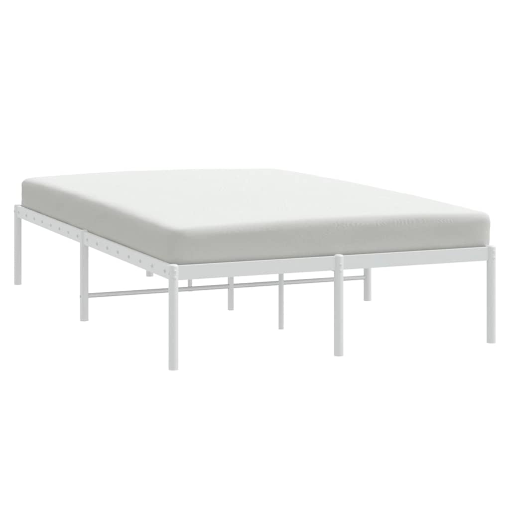 Metalni okvir za krevet bijeli 135x190 cm