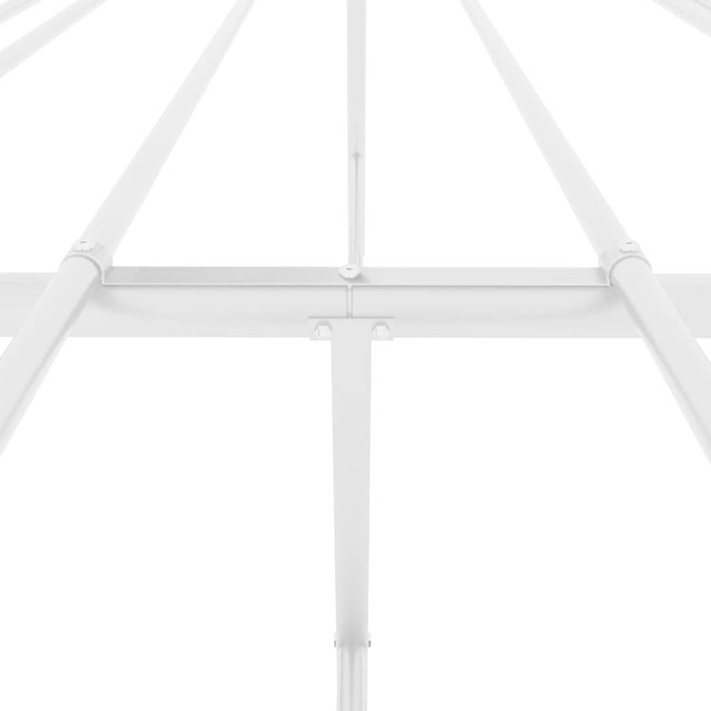 Metalni okvir za krevet bijeli 140 x 200 cm
