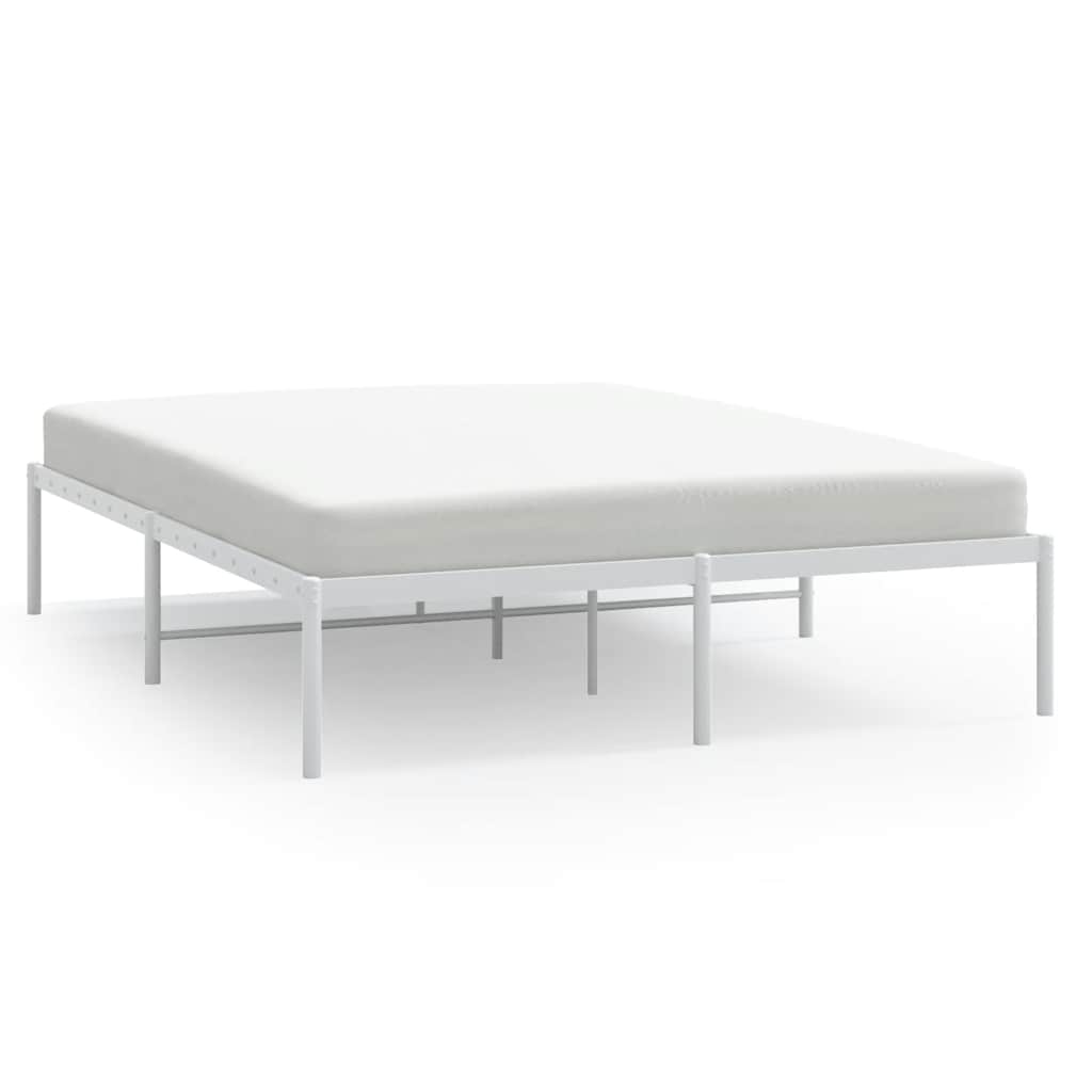 Metalni okvir za krevet bijeli 160x200 cm