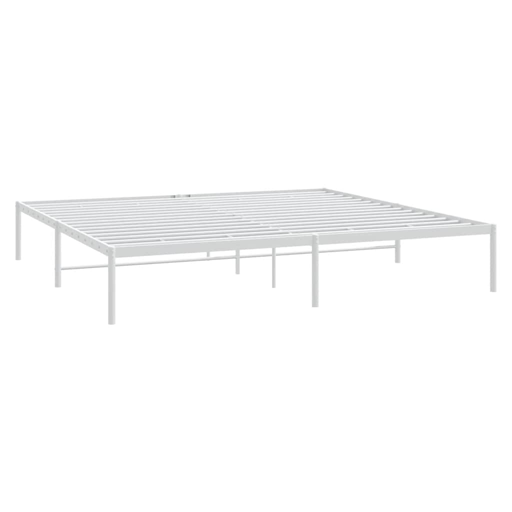 Metalni okvir za krevet bijeli 180x200 cm