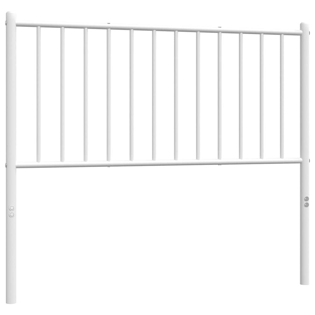 Metalno zamjensko uzglavlje bijelo 100 cm