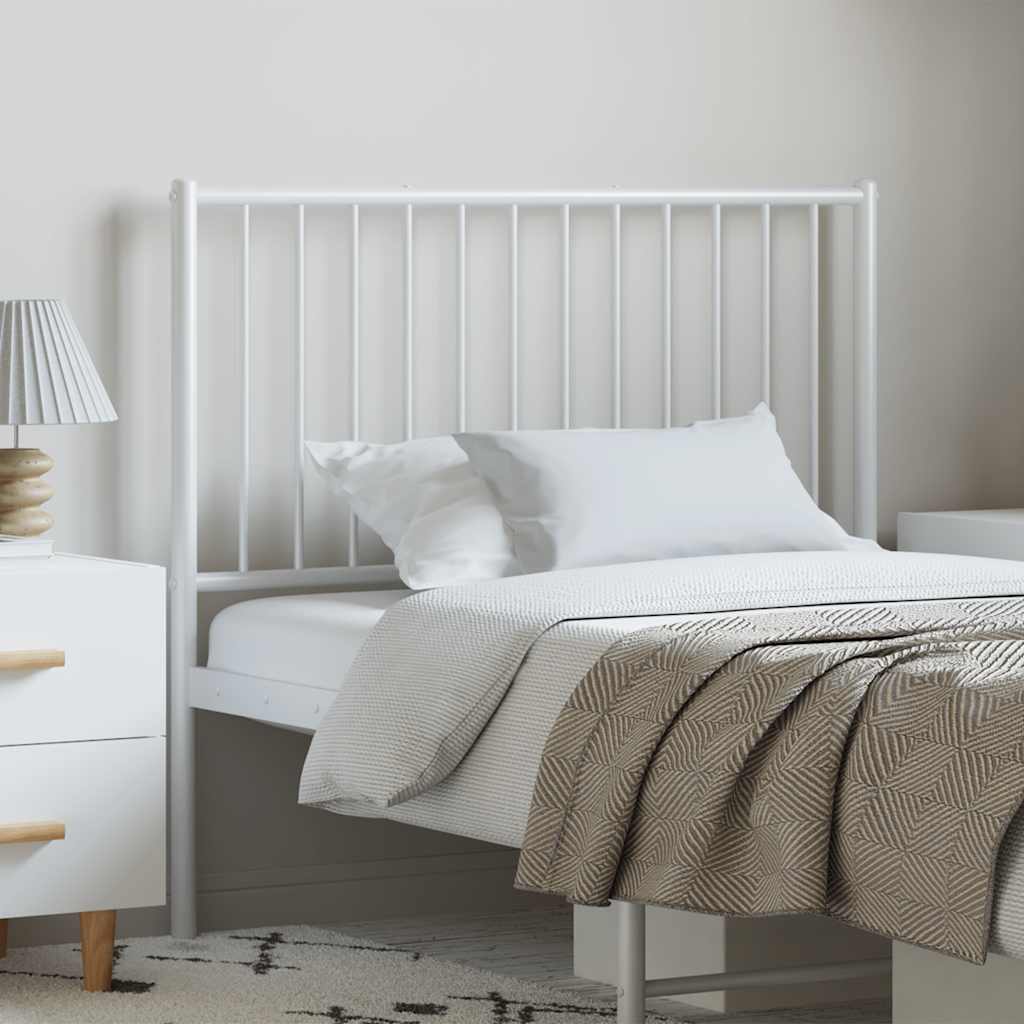 Metalno zamjensko uzglavlje bijelo 100 cm