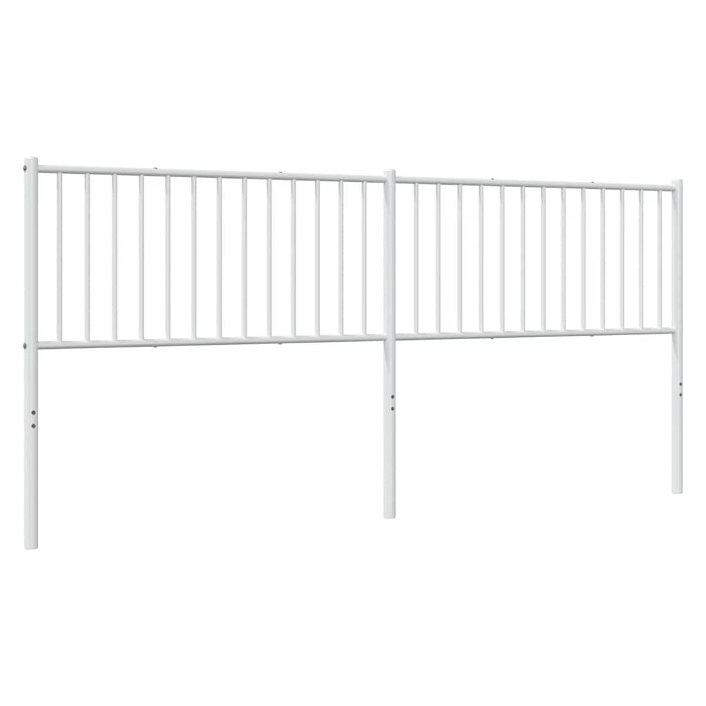Metalno zamjensko uzglavlje bijelo 200 cm