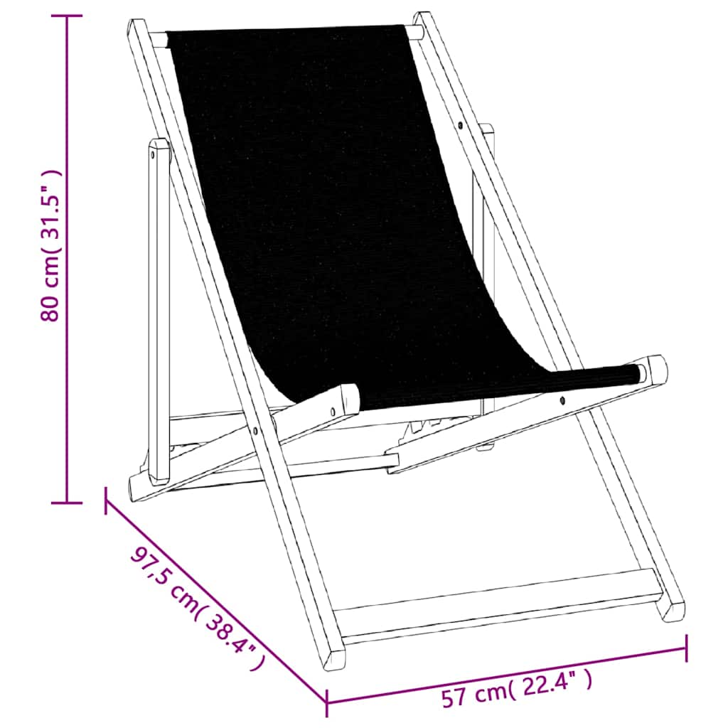 Sklopive stolice za plažu 2 kom smeđi od aluminija i tekstilena