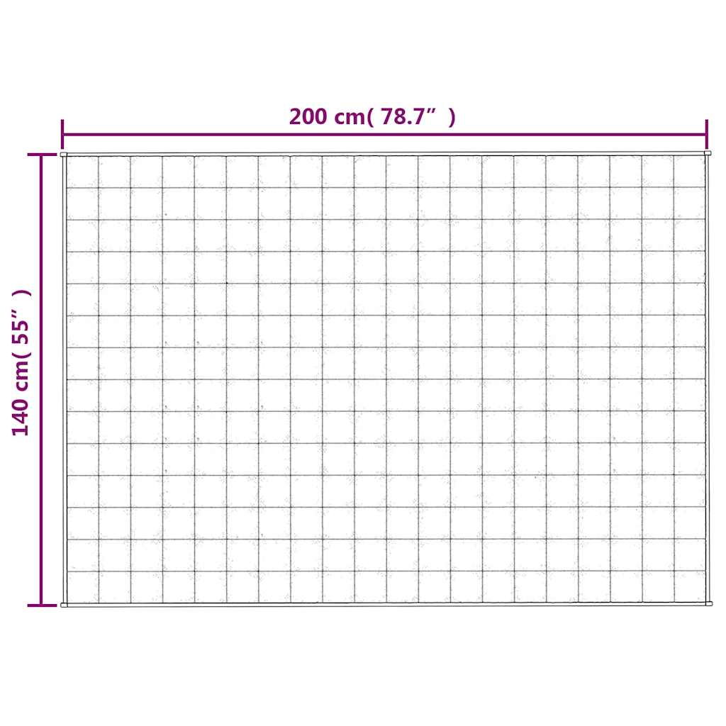 Teška deka siva 140x200 cm 10 kg od tkanine