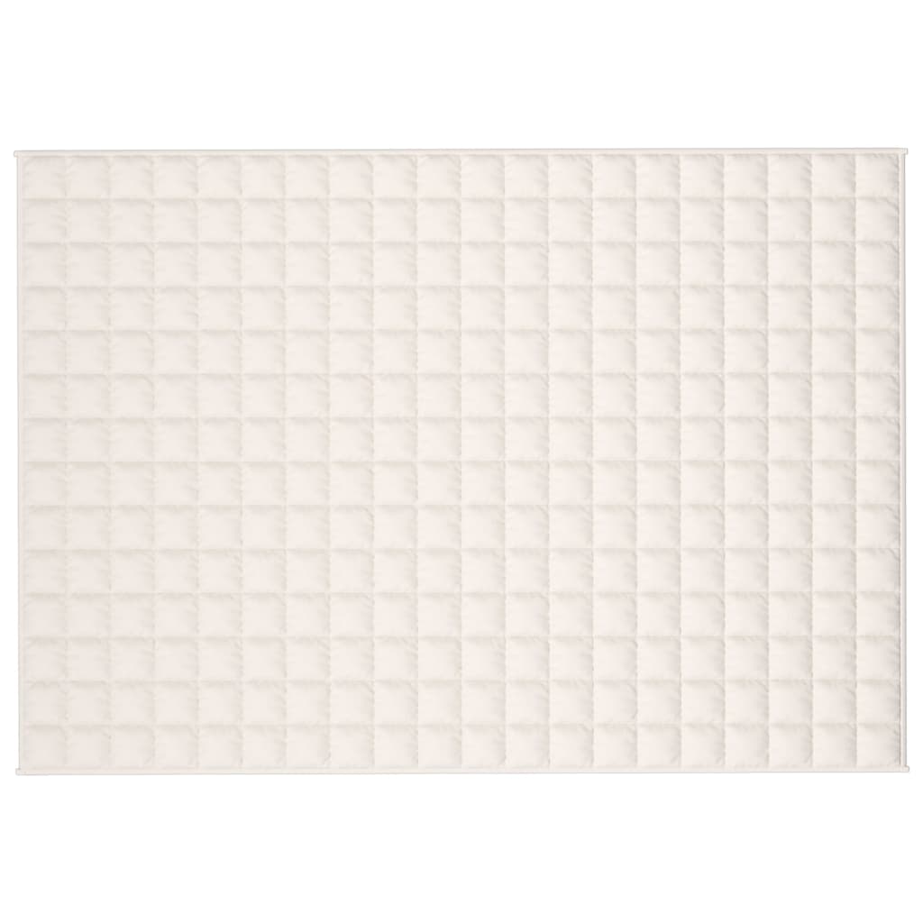 Teška deka svijetla krem 135x200 cm 10 kg od tkanine