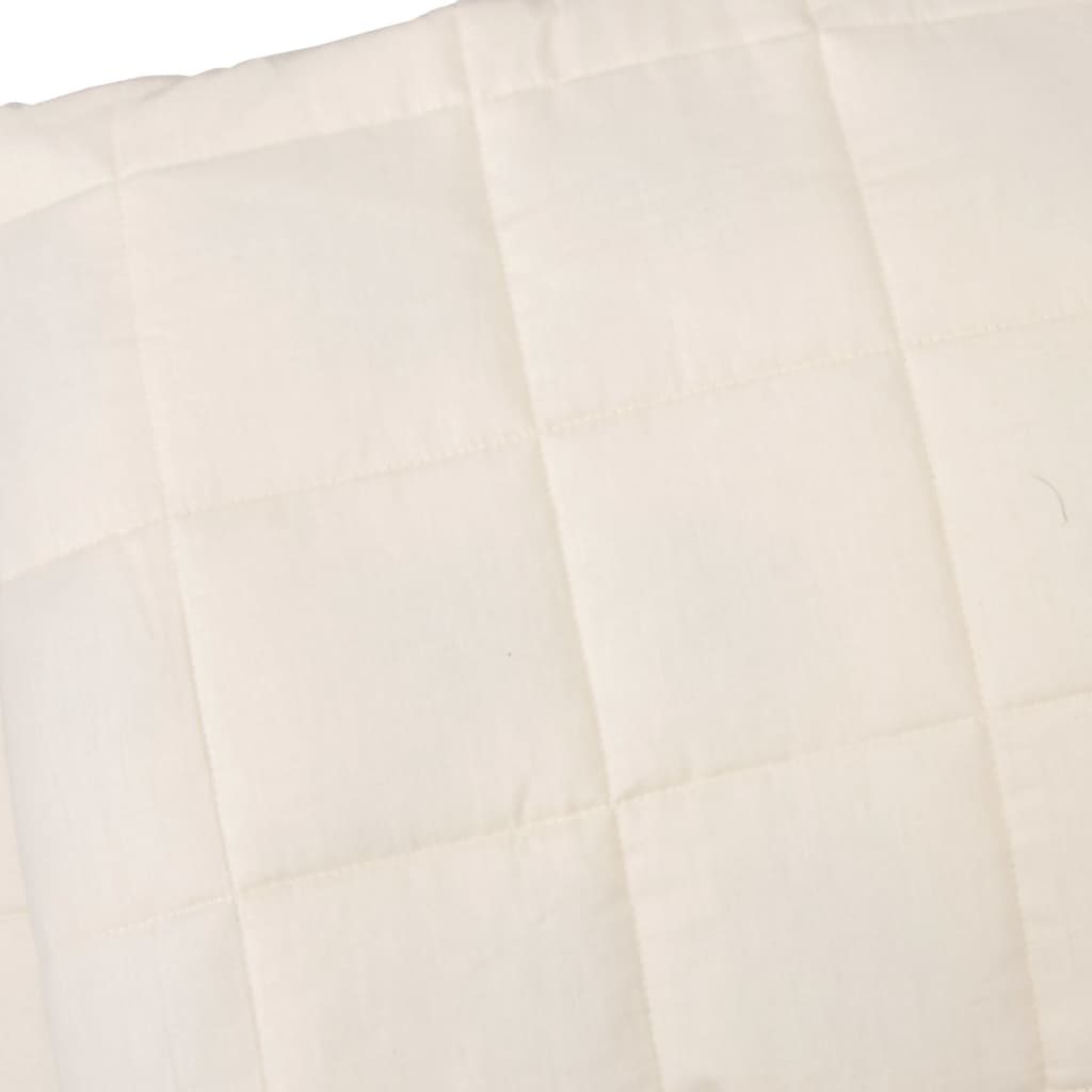Teška deka svijetla krem 152x203 cm 7 kg od tkanine