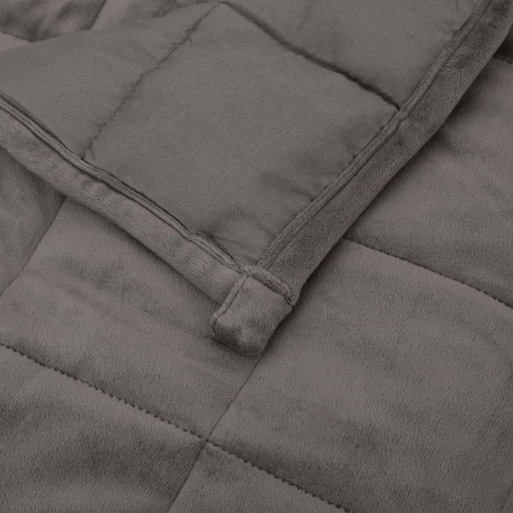 Teška deka siva 135x200 cm 6 kg od tkanine