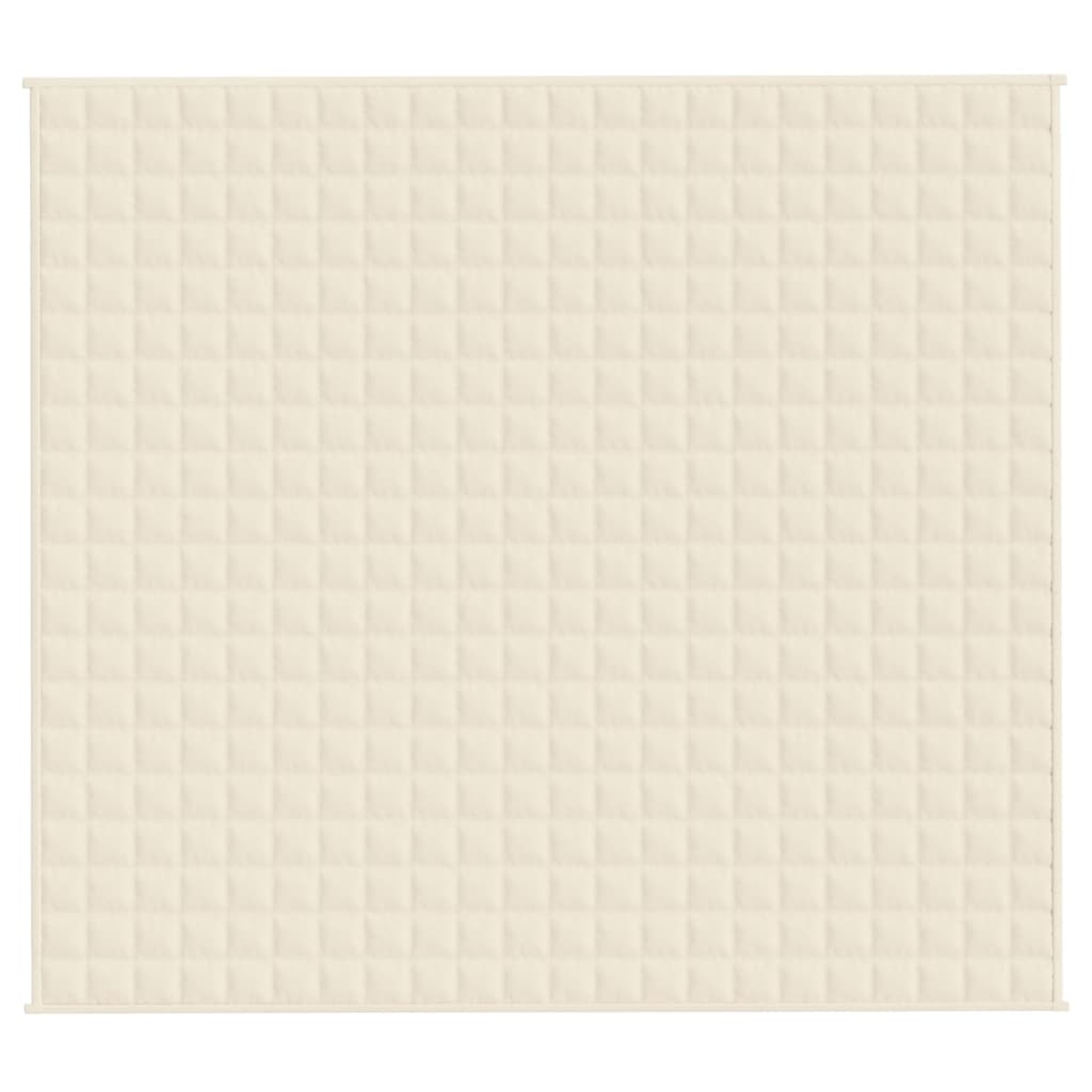 Teška deka svijetla krem 200x220 cm 13 kg od tkanine