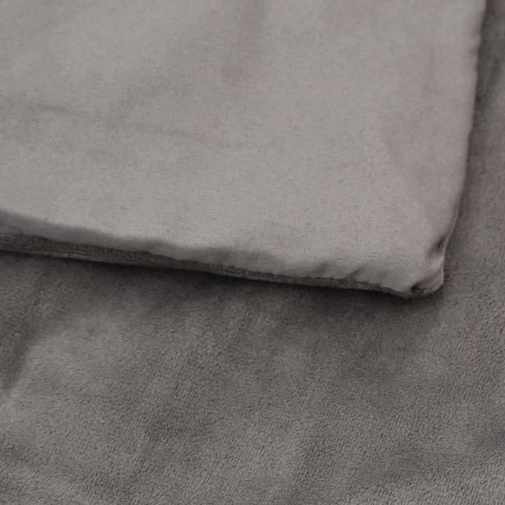 Teška deka s navlakom siva 140 x 200 cm 10 kg od tkanine