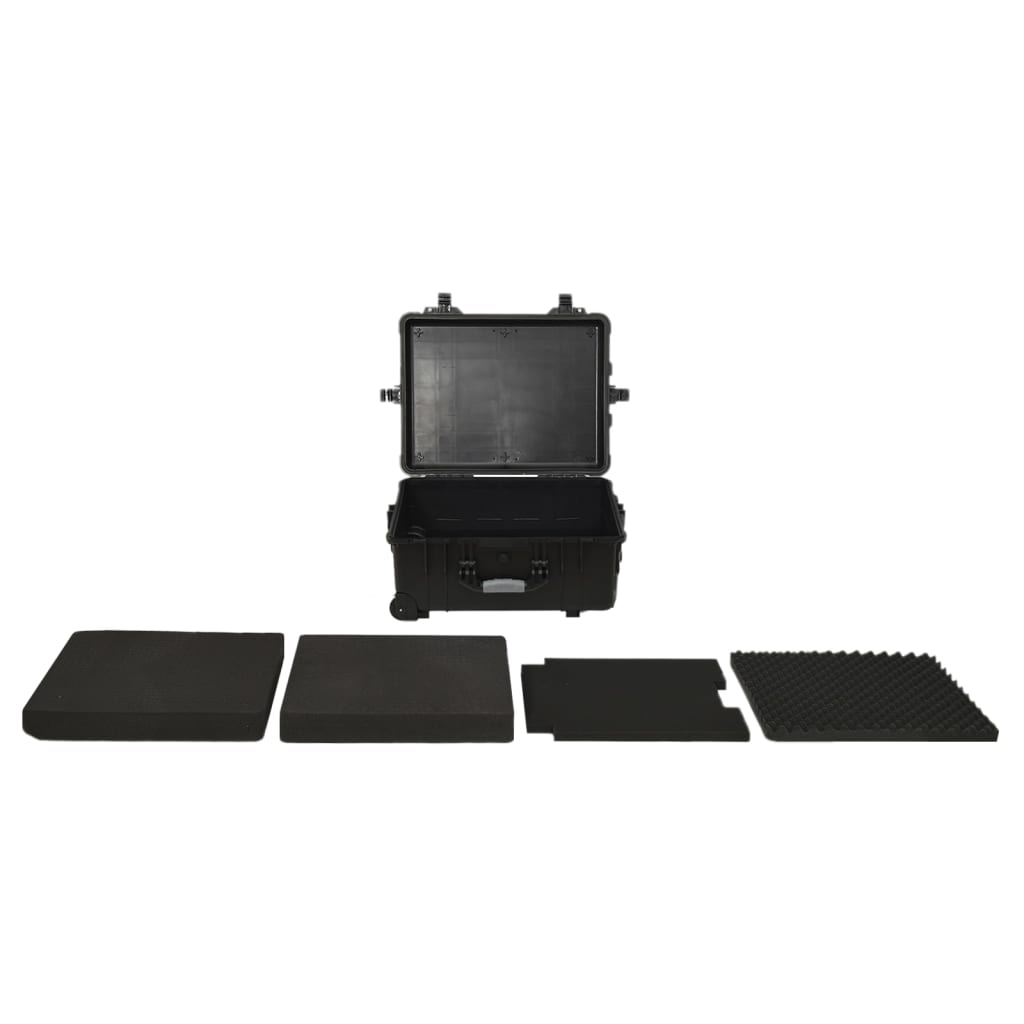 Kovčeg s kotačima crni 58 x 45 x 27 cm od PP-a