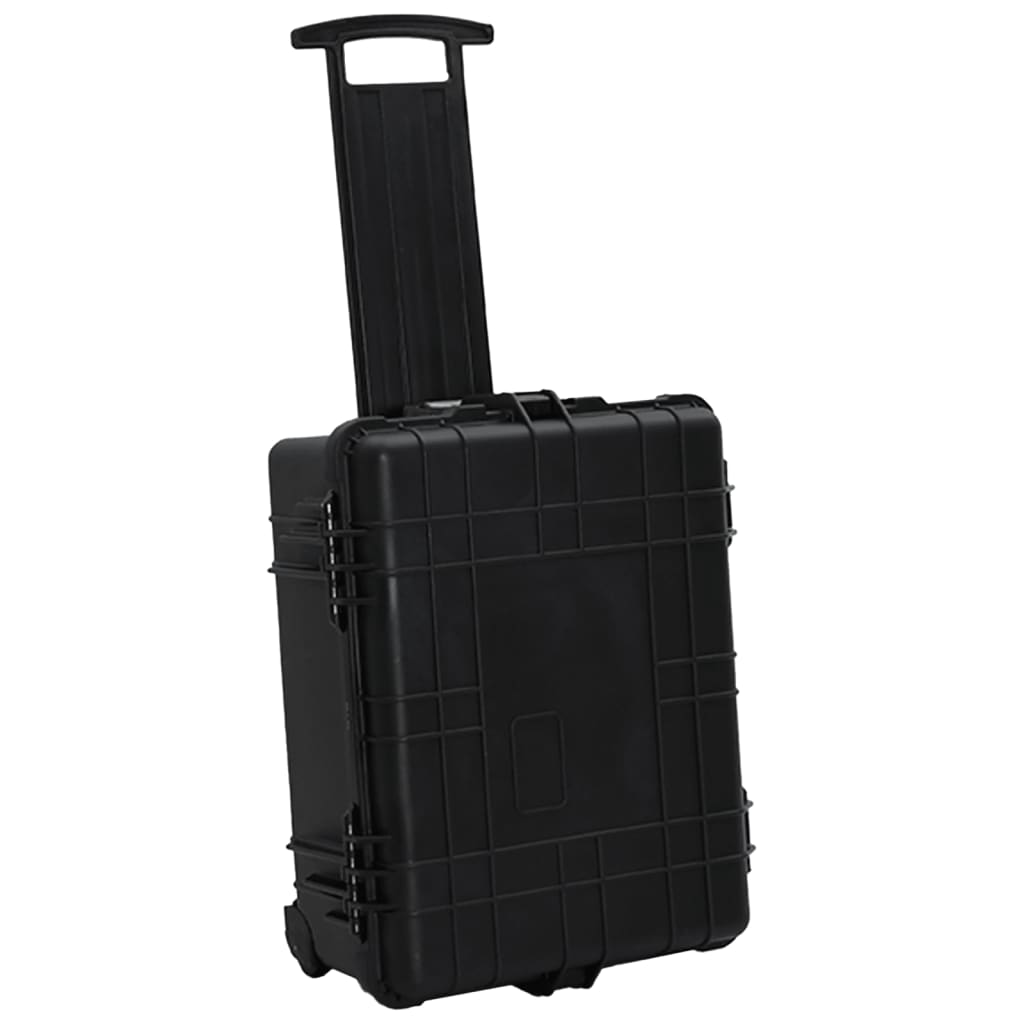 Kovčeg s kotačima crni 58 x 45 x 27 cm od PP-a
