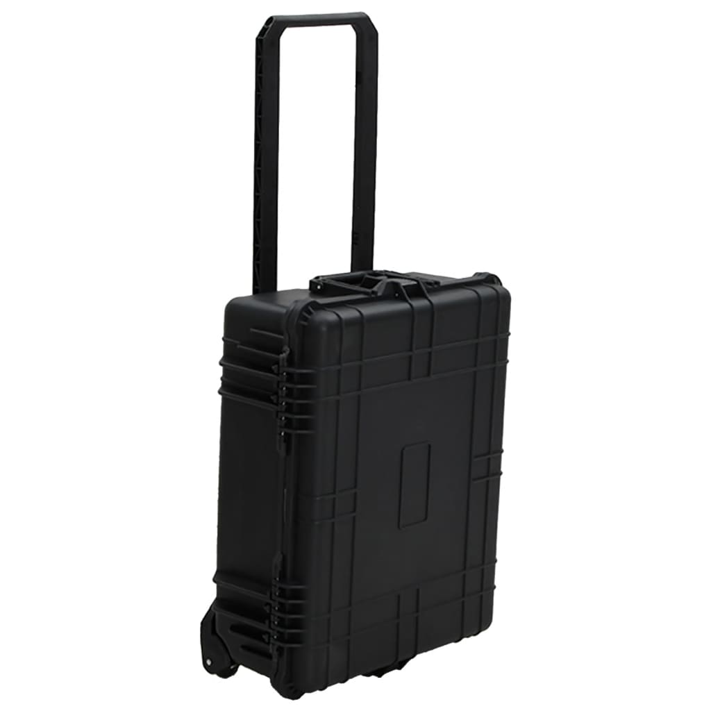 Kovčeg s kotačima crni 63 x 50 x 23 cm od PP-a