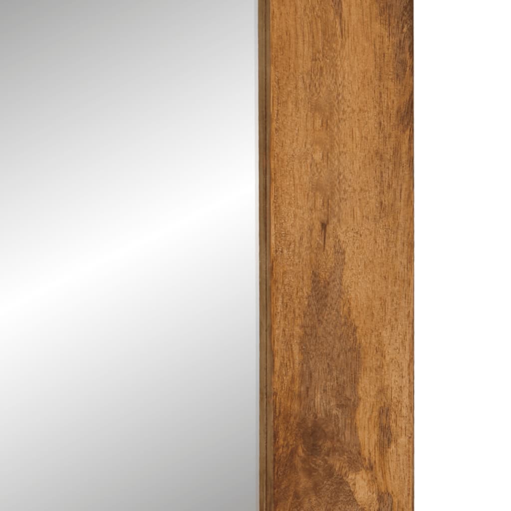 Ogledalo 70 x 50 cm od masivnog drva manga i stakla