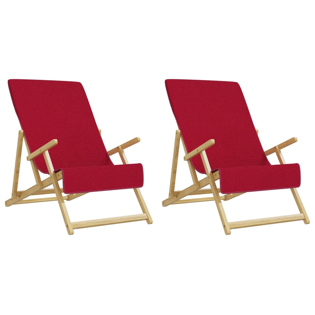 Ručnici za plažu 2 kom bordo 60 x 135 cm od tkanine 400 GSM