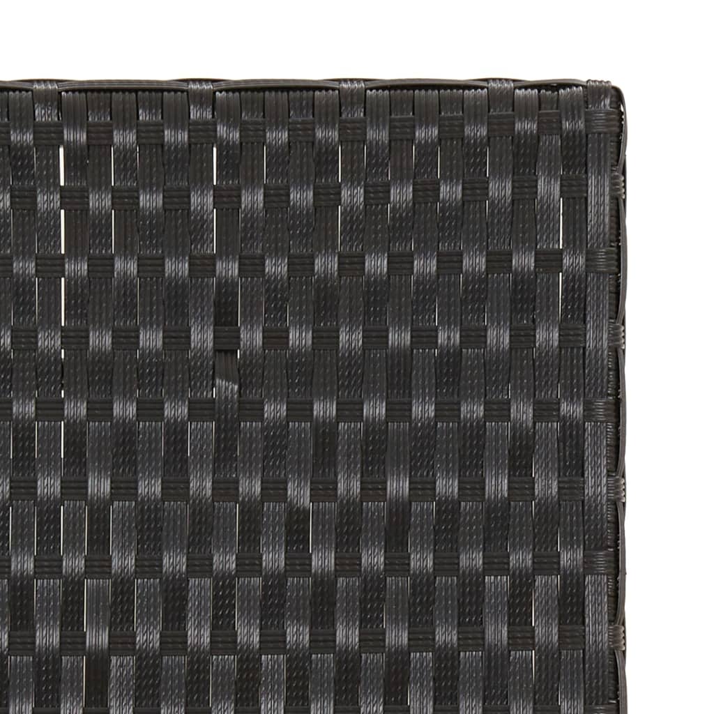 Sklopivi stol crni 45 x 35 x 32 cm od poliratana