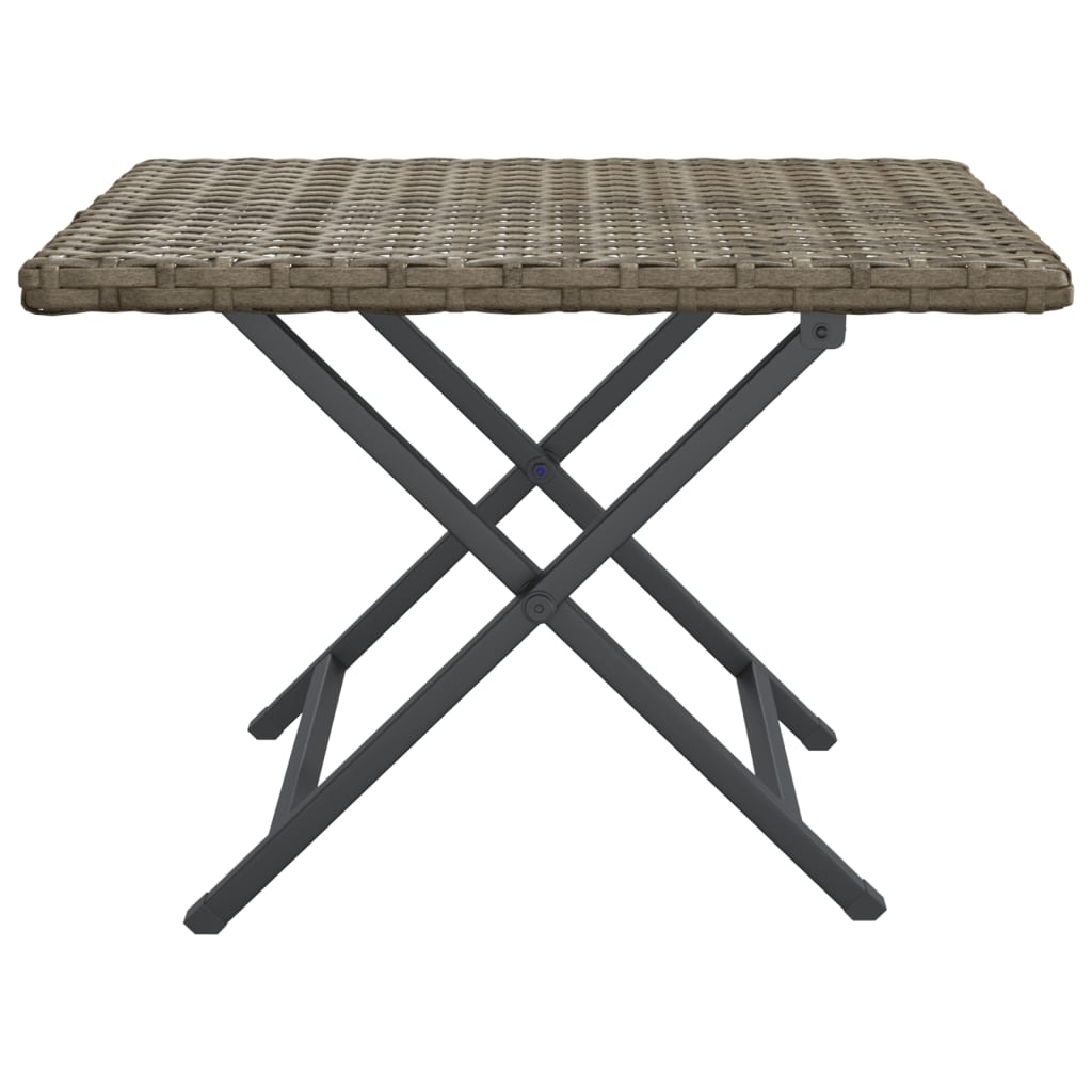 Sklopivi stol sivi 45 x 35 x 32 cm od poliratana