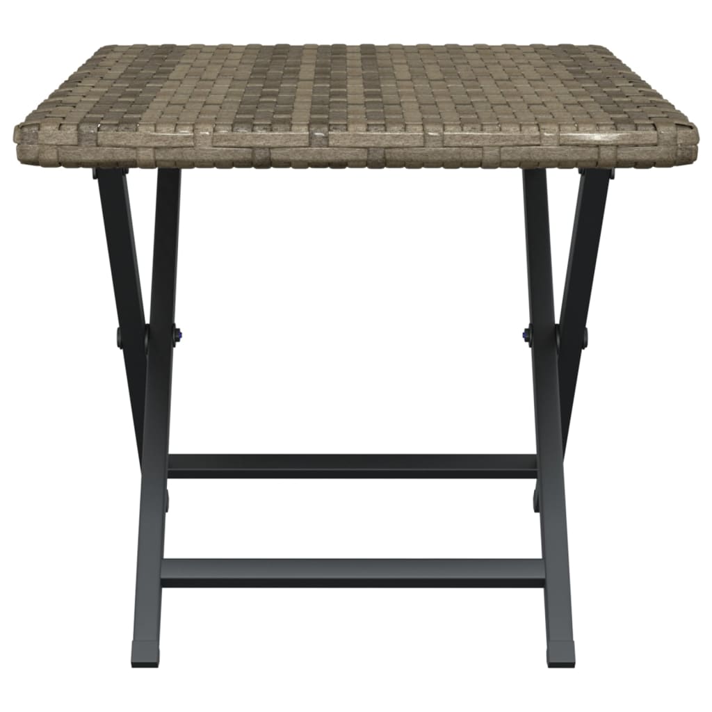 Sklopivi stol sivi 45 x 35 x 32 cm od poliratana