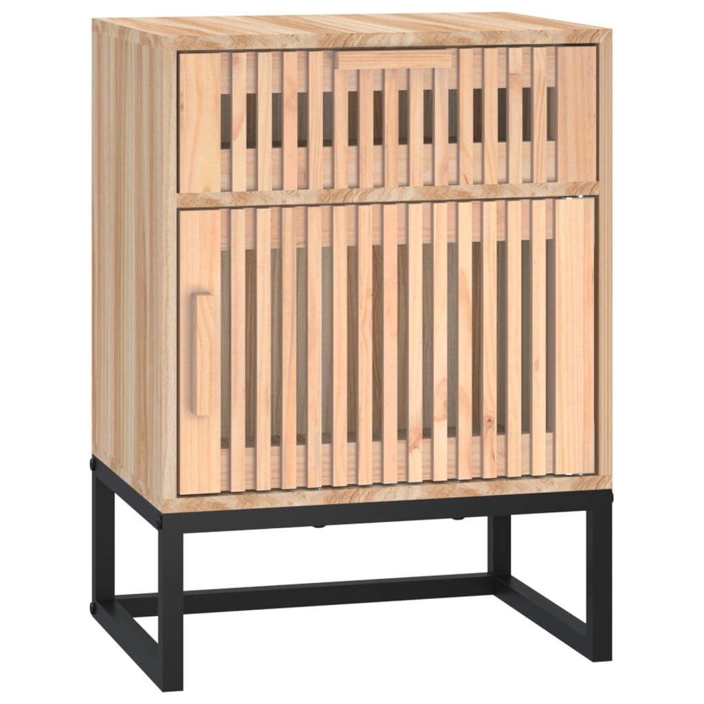 Noćni ormarić 40 x 30 x 55,5 cm od konstruiranog drva i željeza
