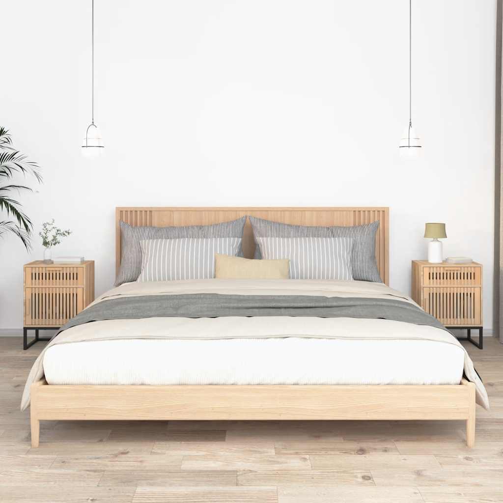Noćni ormarići 2 kom 40 x 30 x 55,5 cm od drva i željeza