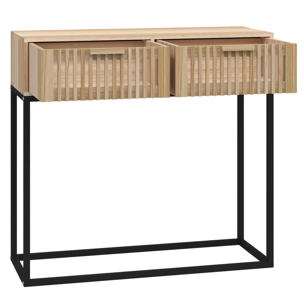Konzolni stol 80 x 30 x 75 cm od konstruiranog drva i željeza