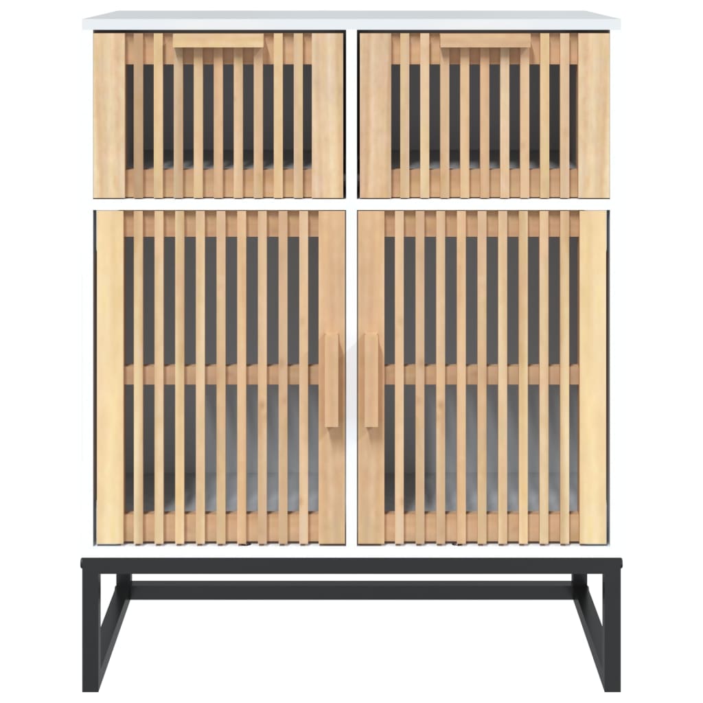 Komoda bijela 60 x 30 x 75 cm od konstruiranog drva