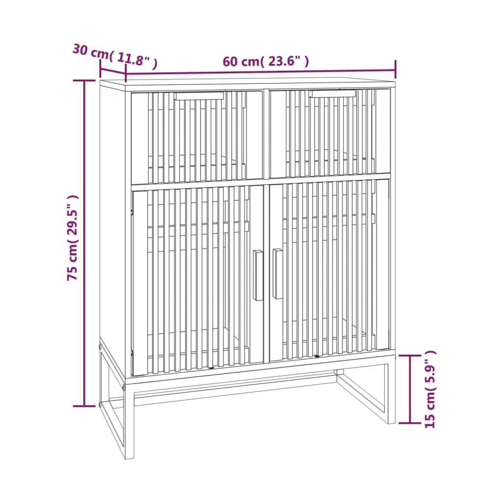 Komoda 60 x 30 x 75 cm od konstruiranog drva