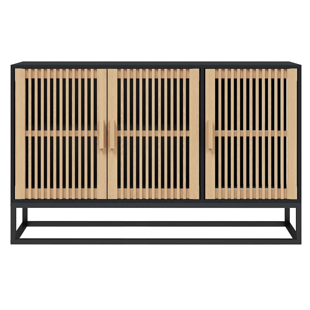 Komoda crna 105 x 30 x 65 cm od konstruiranog drva