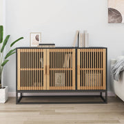 Komoda crna 105 x 30 x 65 cm od konstruiranog drva