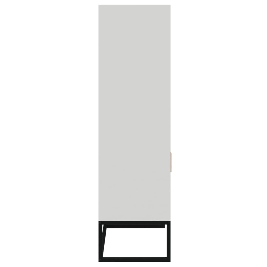 Visoka komoda bijela 60 x 35 x 125 cm od konstruiranog drva