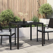 Stol za vrt Crna 90 x 90 x 75 cm poliratan