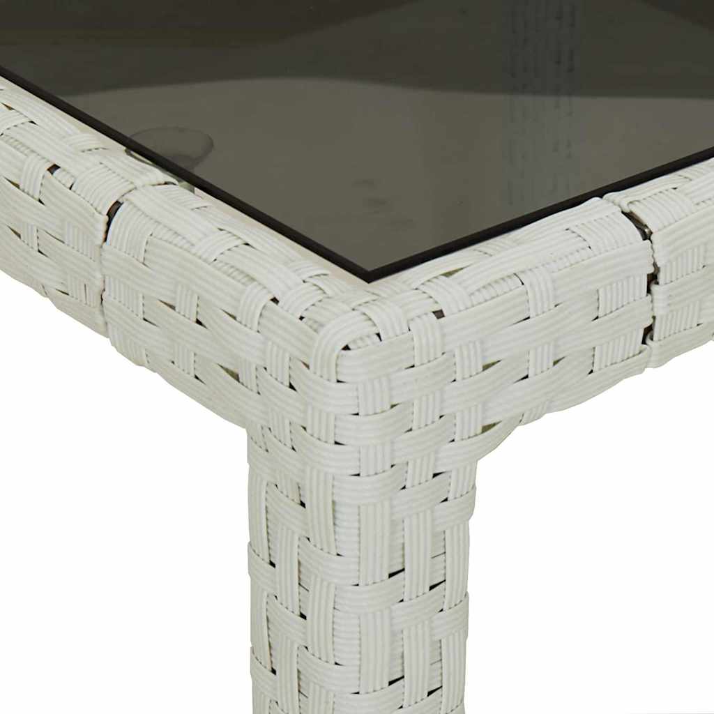Stol za vrt Bijelo 190 x 90 x 75 cm poliratan